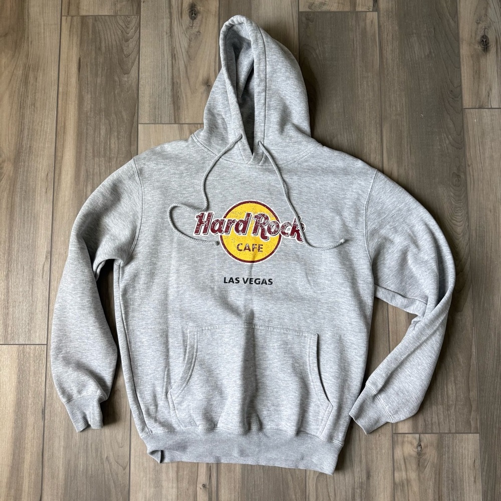 Hard Rock Cafe Gray Hooded Sweatshirt - Las Vegas